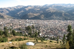 Huaraz with the Cordillera Negra